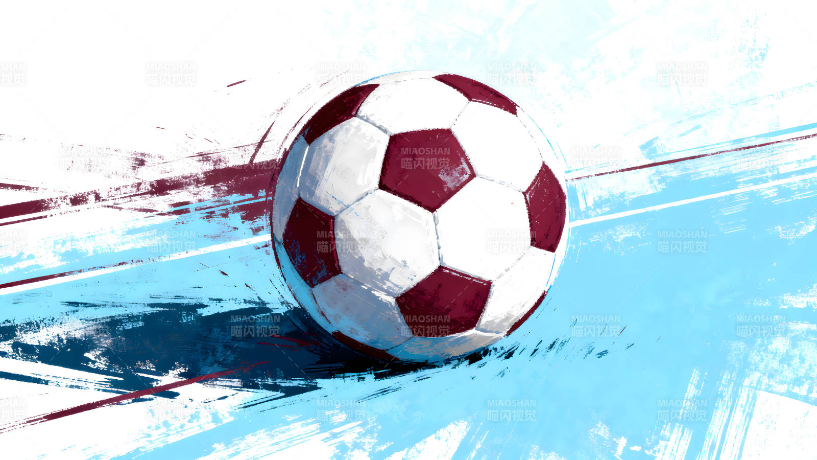 足球藝術(shù)風格繪畫-圖片