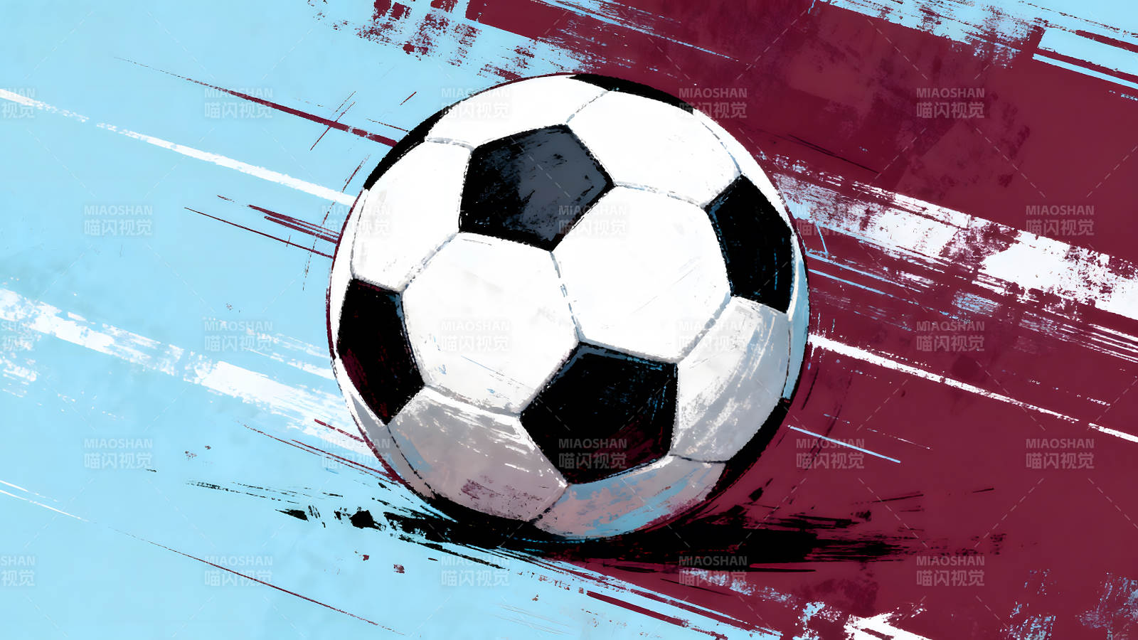 足球特寫配以抽象背景-圖片