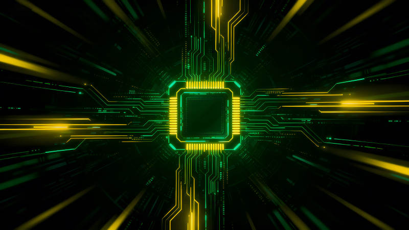 电路板中央处理器抽象科技-图片