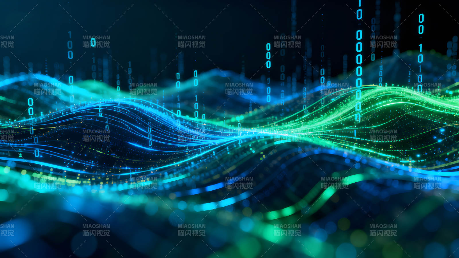 数字科技的未来景象图片