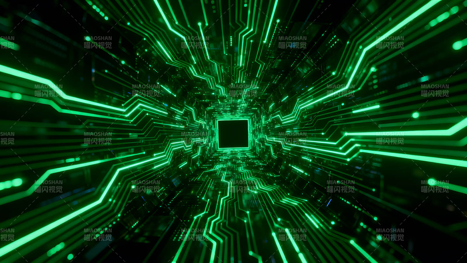 电路板隧道科技感十足-图片