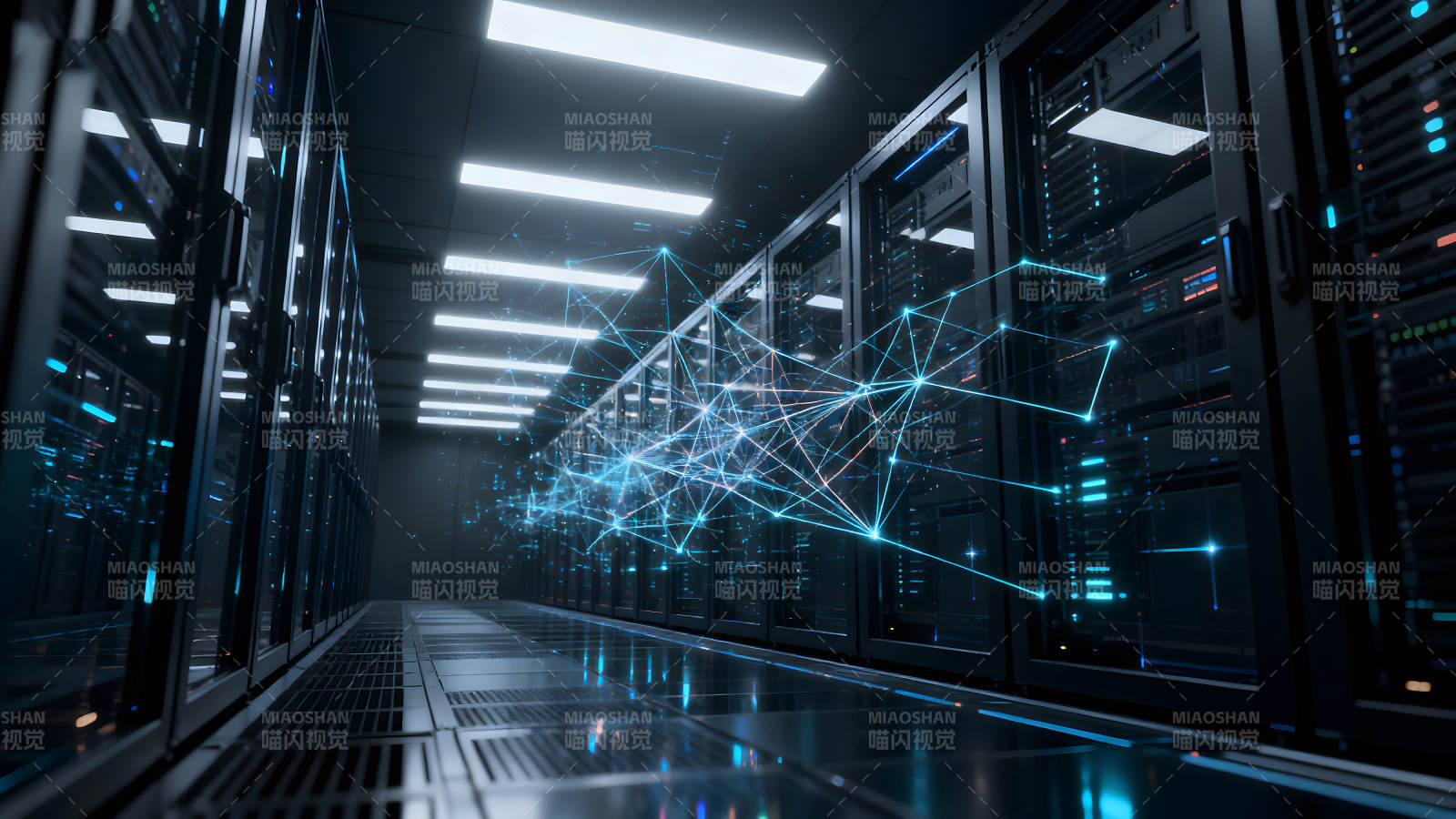 数据中心网络连接示意图-图片