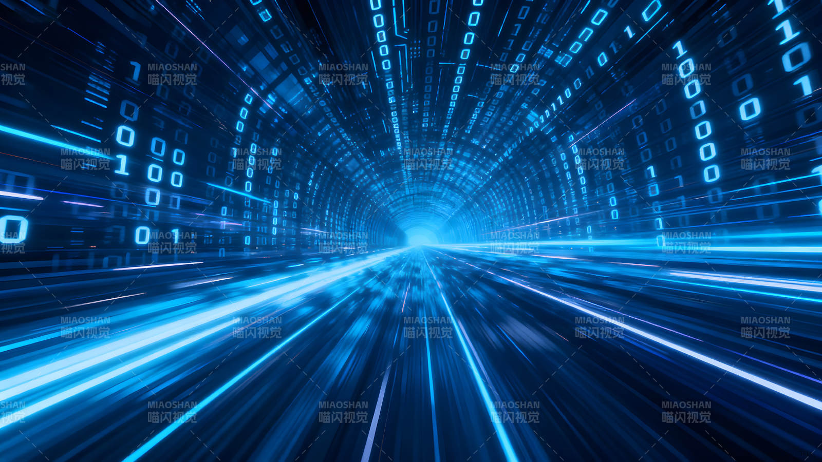 数字隧道科技感视觉效果图片