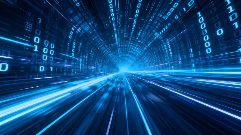 数字隧道科技感视觉效果-图片