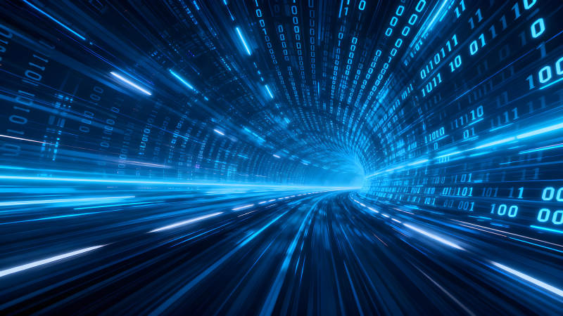 数据传输隧道科技感十足-图片
