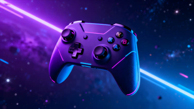 游戏手柄科幻风格设计-图片