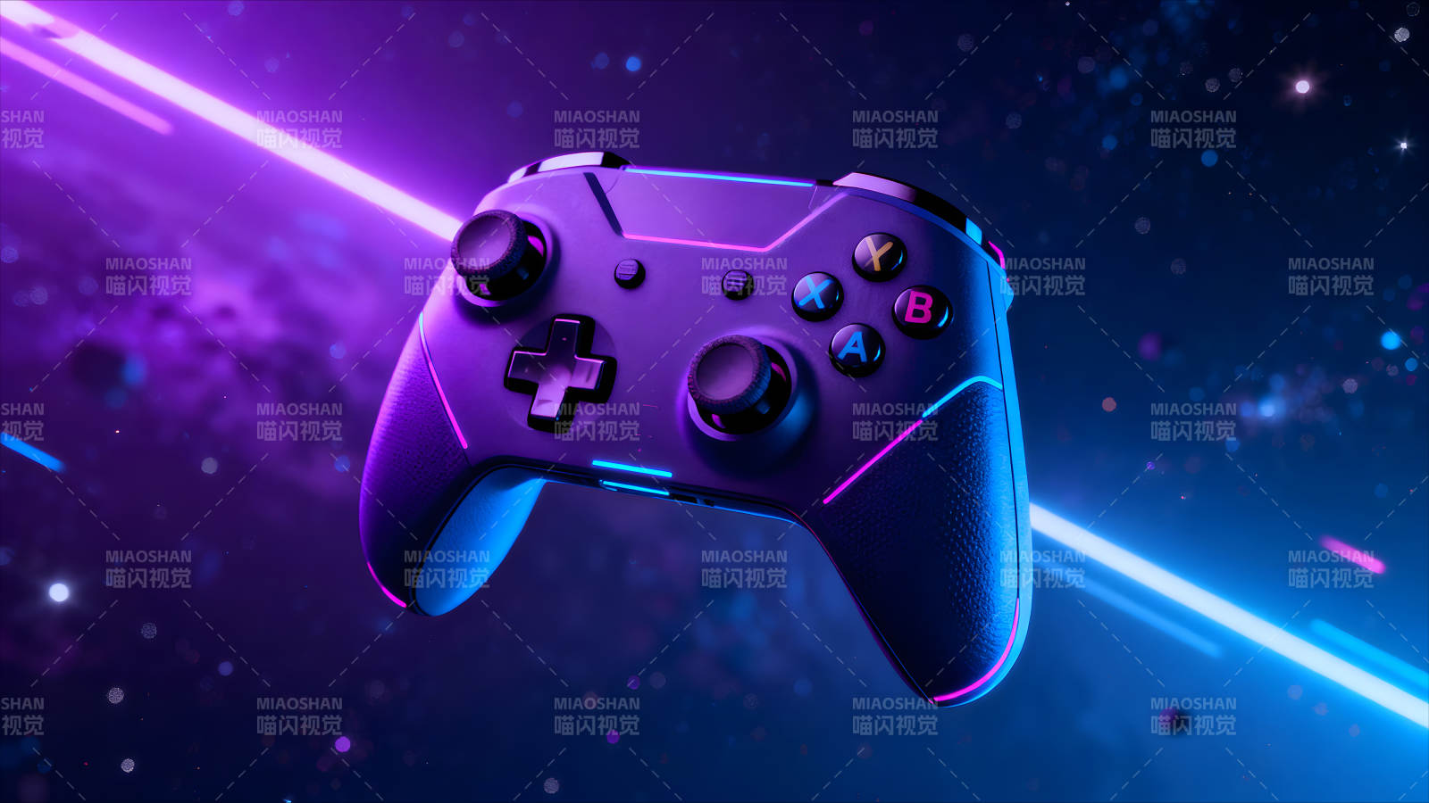 游戲手柄科幻風(fēng)格設(shè)計圖片