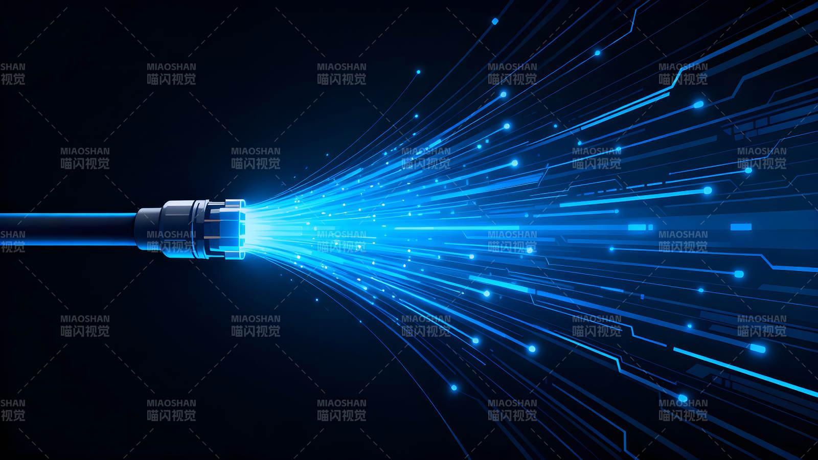 網絡連接高速數據傳輸視覺效果-圖片