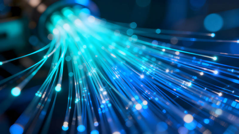 光纤网络数字世界高速数据传输-图片