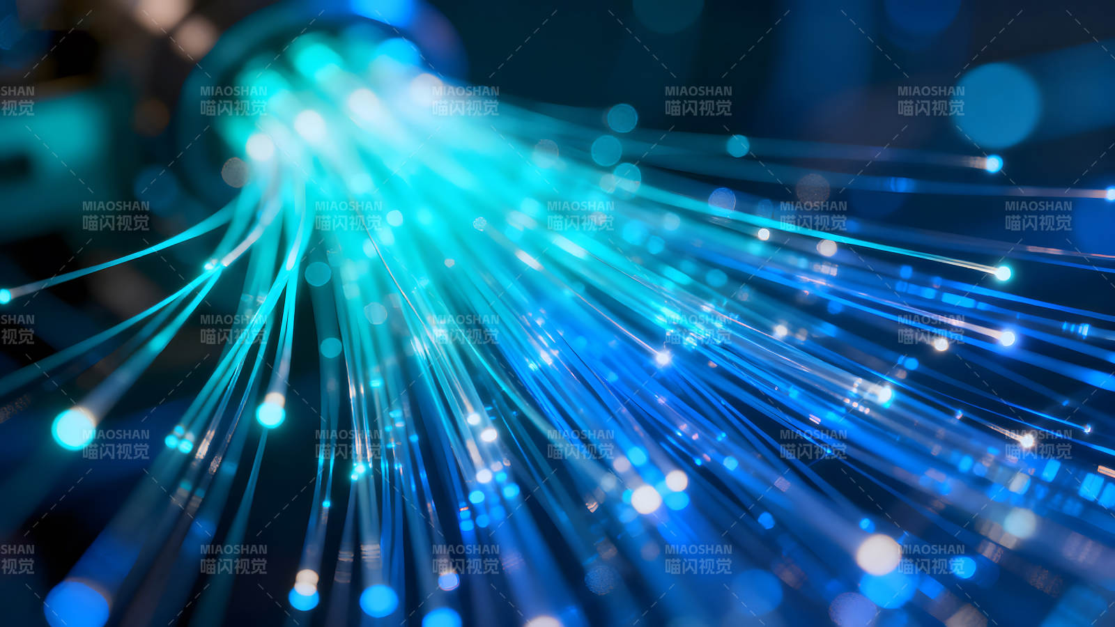光纤网络数字世界高速数据传输-图片