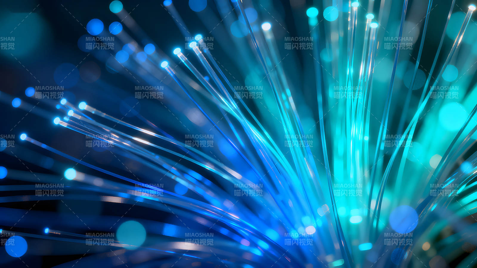 藍光纖維束圖像視覺沖擊力強圖片