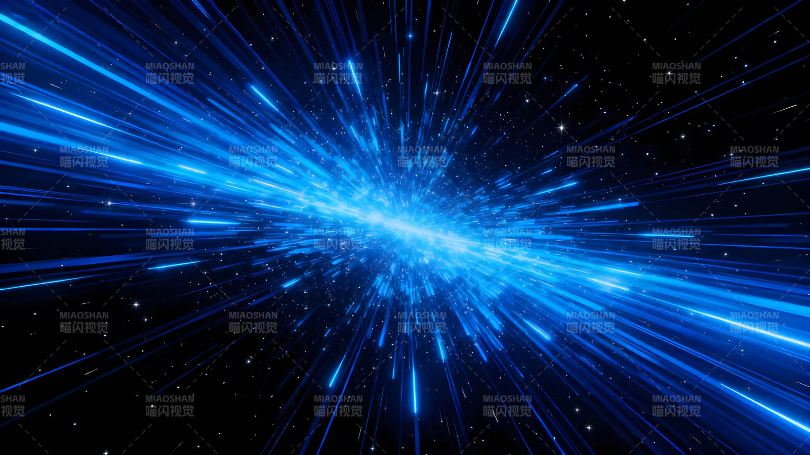 蓝色星际穿越高速光束-图片