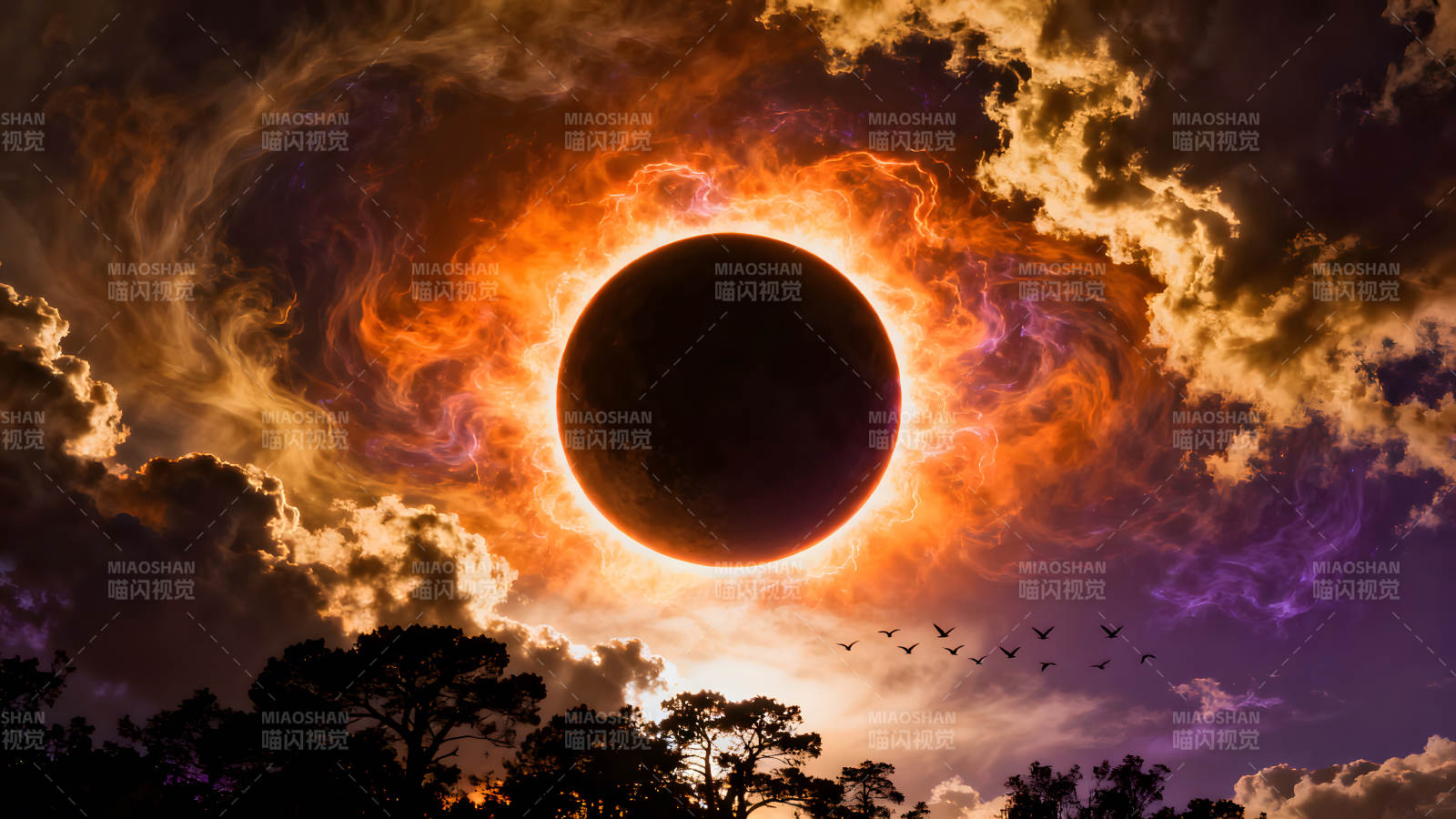 日食奇观壮丽景象-图片