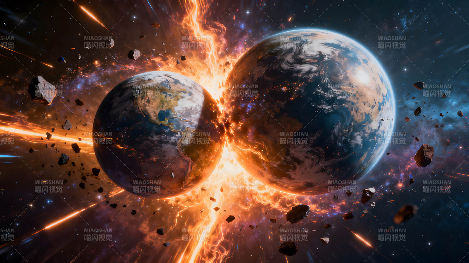 双星碰撞宇宙毁灭-图片