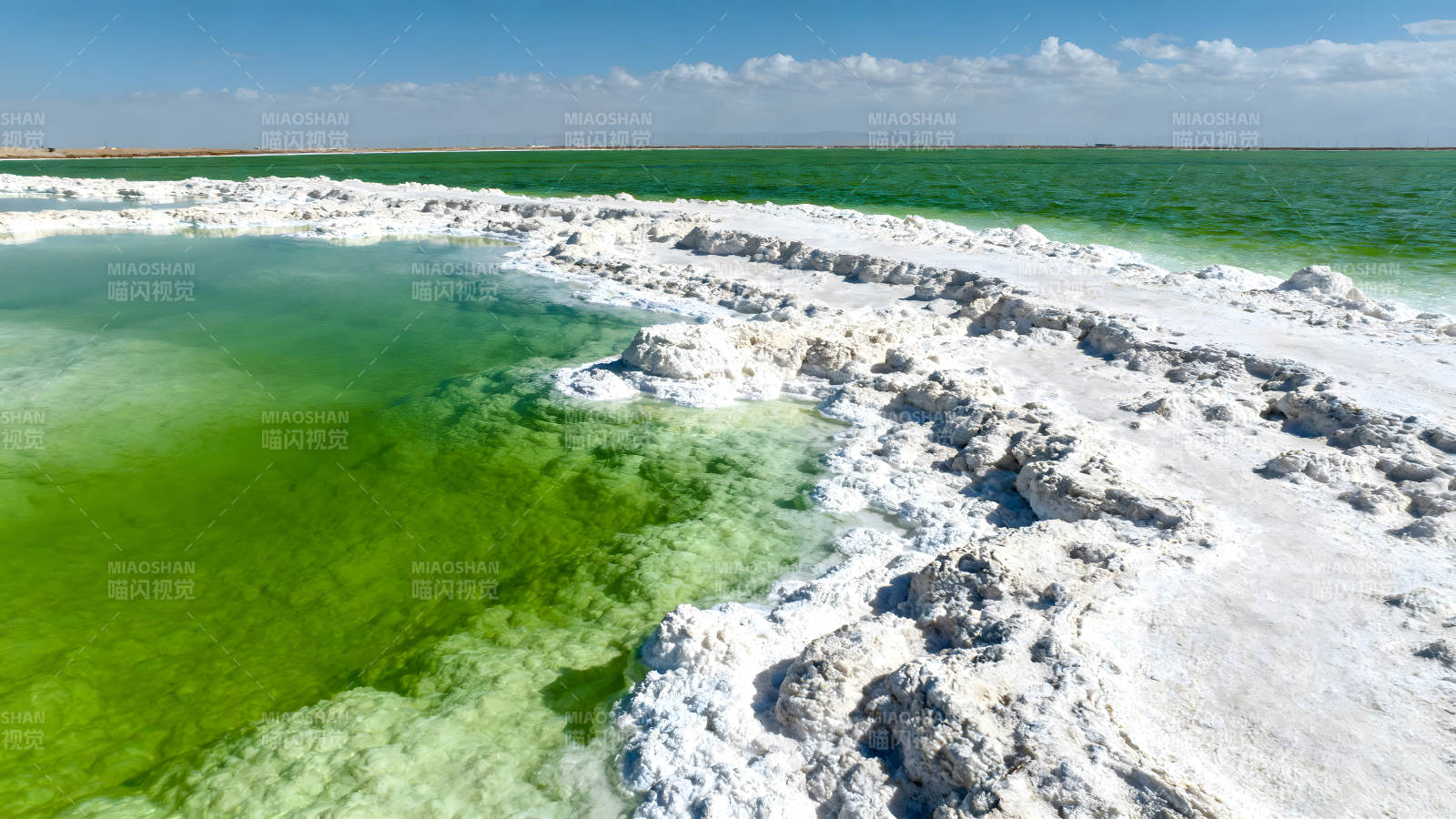 綠水白鹽奇觀-圖片