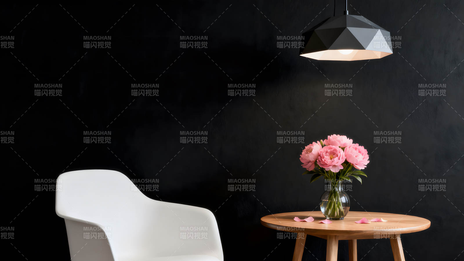 简约风格的室内装饰花朵灯具家具-图片