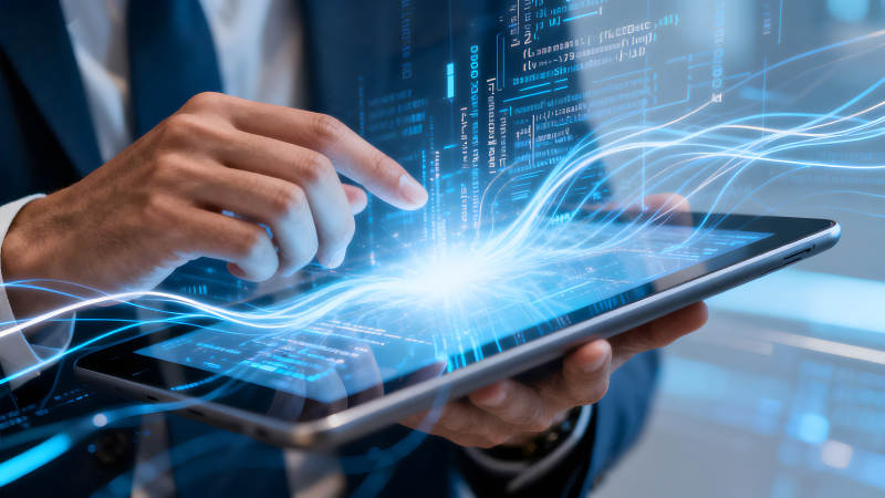 科技与数据的交互界面-图片