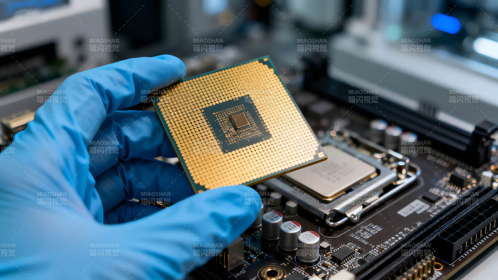 CPU與主板組裝-圖片