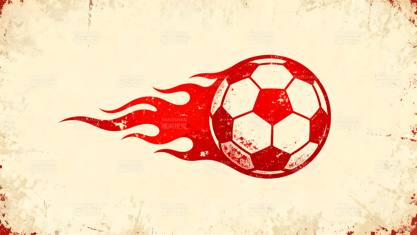 燃烧的足球图片