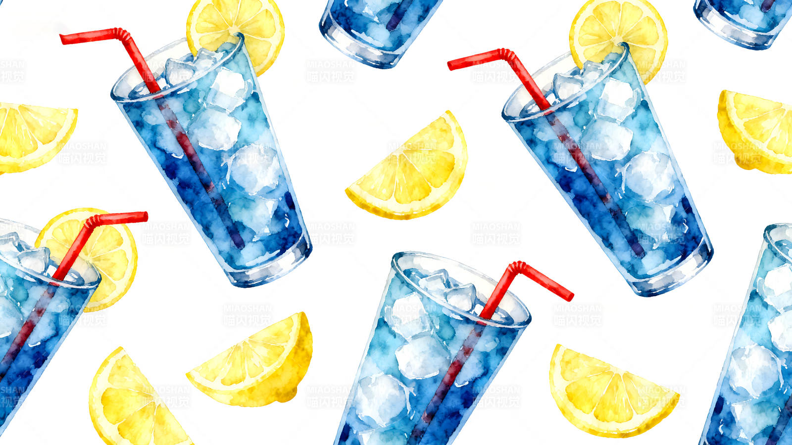 清爽夏日饮品图柠檬水图片