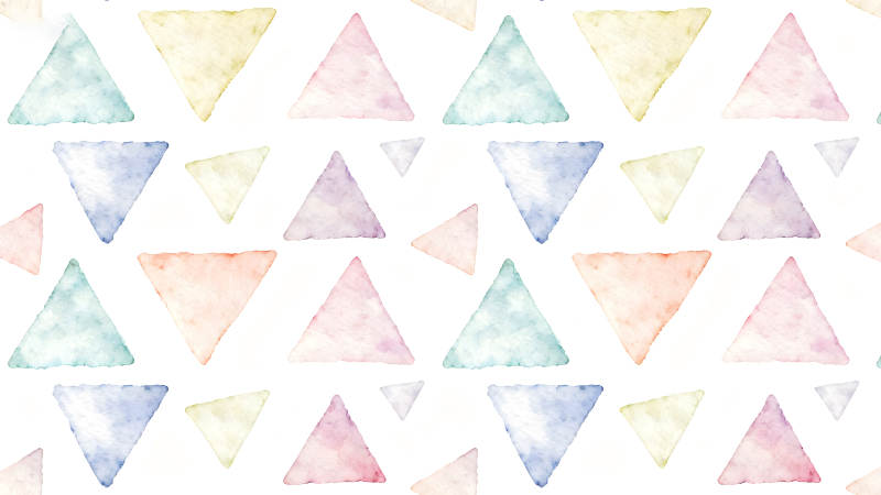 水彩三角形图案无缝排列组合-图片