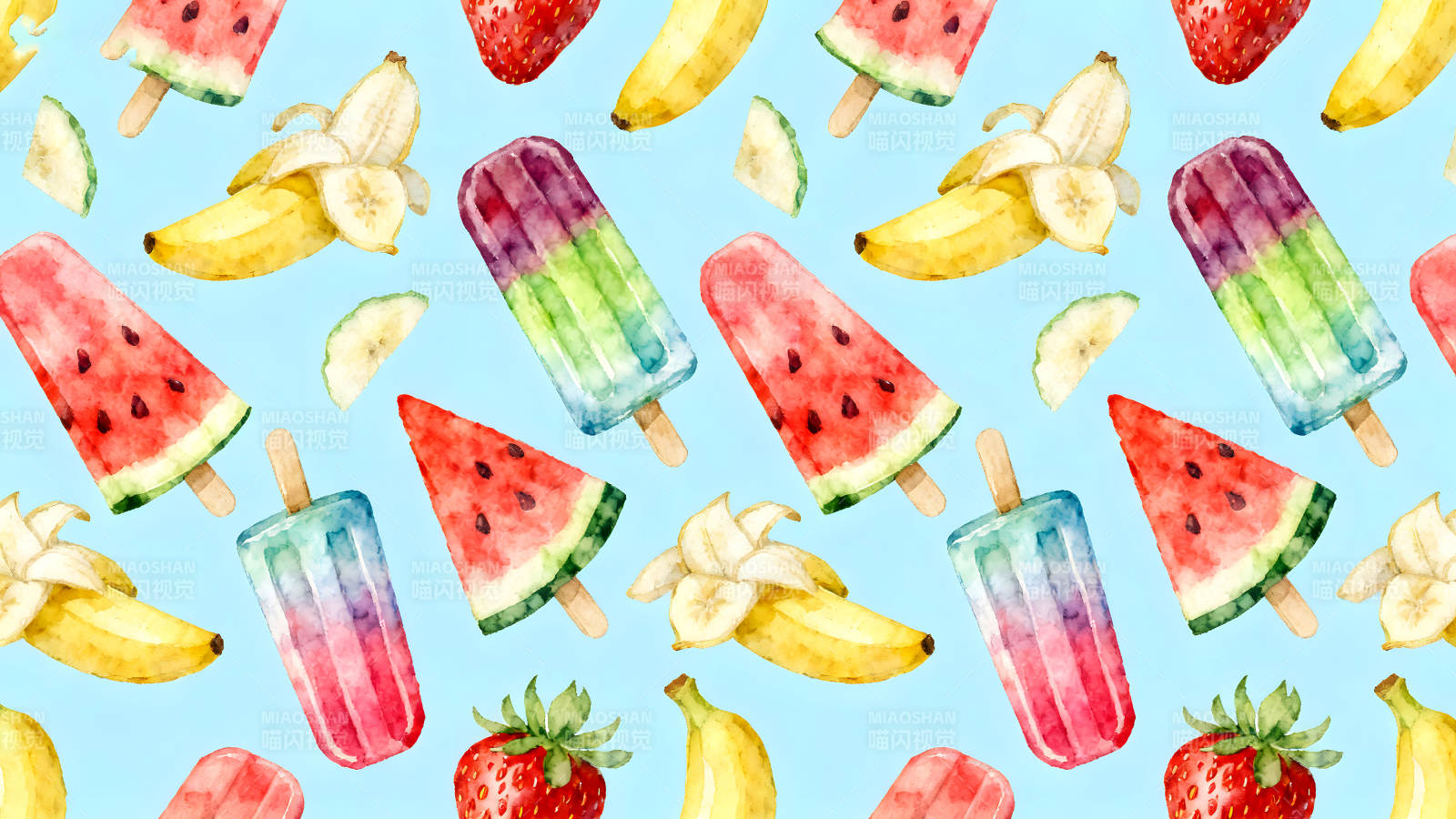 夏日水果清凉壁纸图片