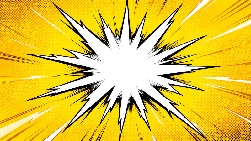 漫画风格爆炸特效背景-图片