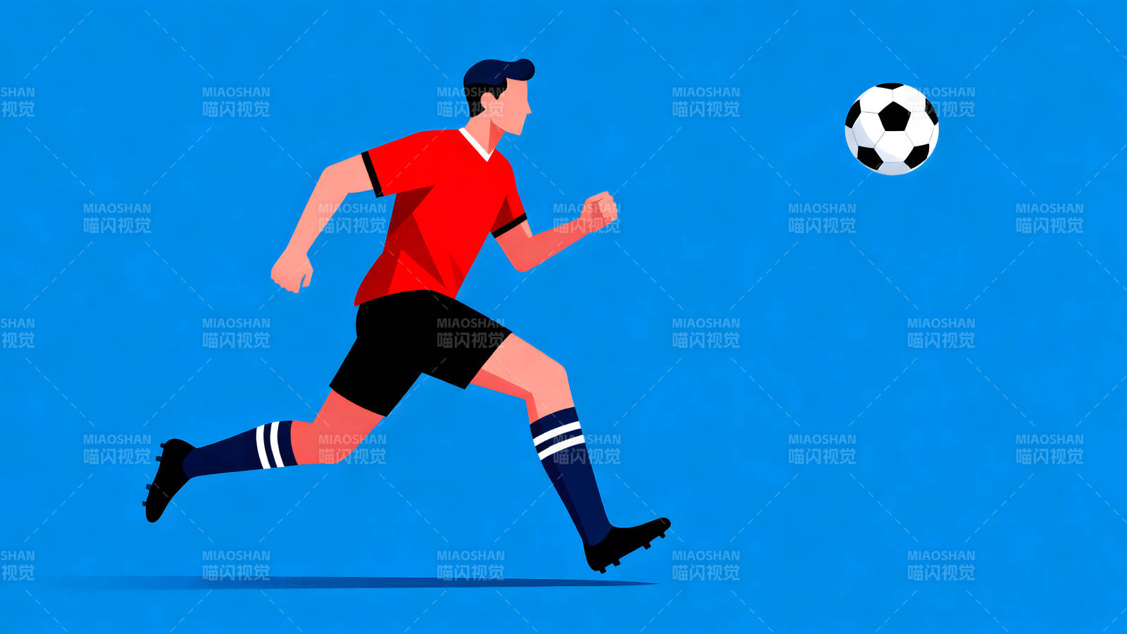 足球運動員追逐足球的場景圖片