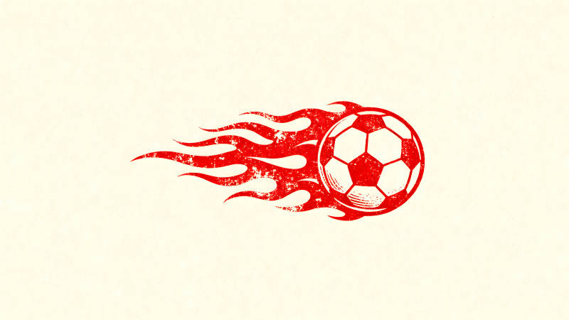 飞速足球火焰徽标-图片