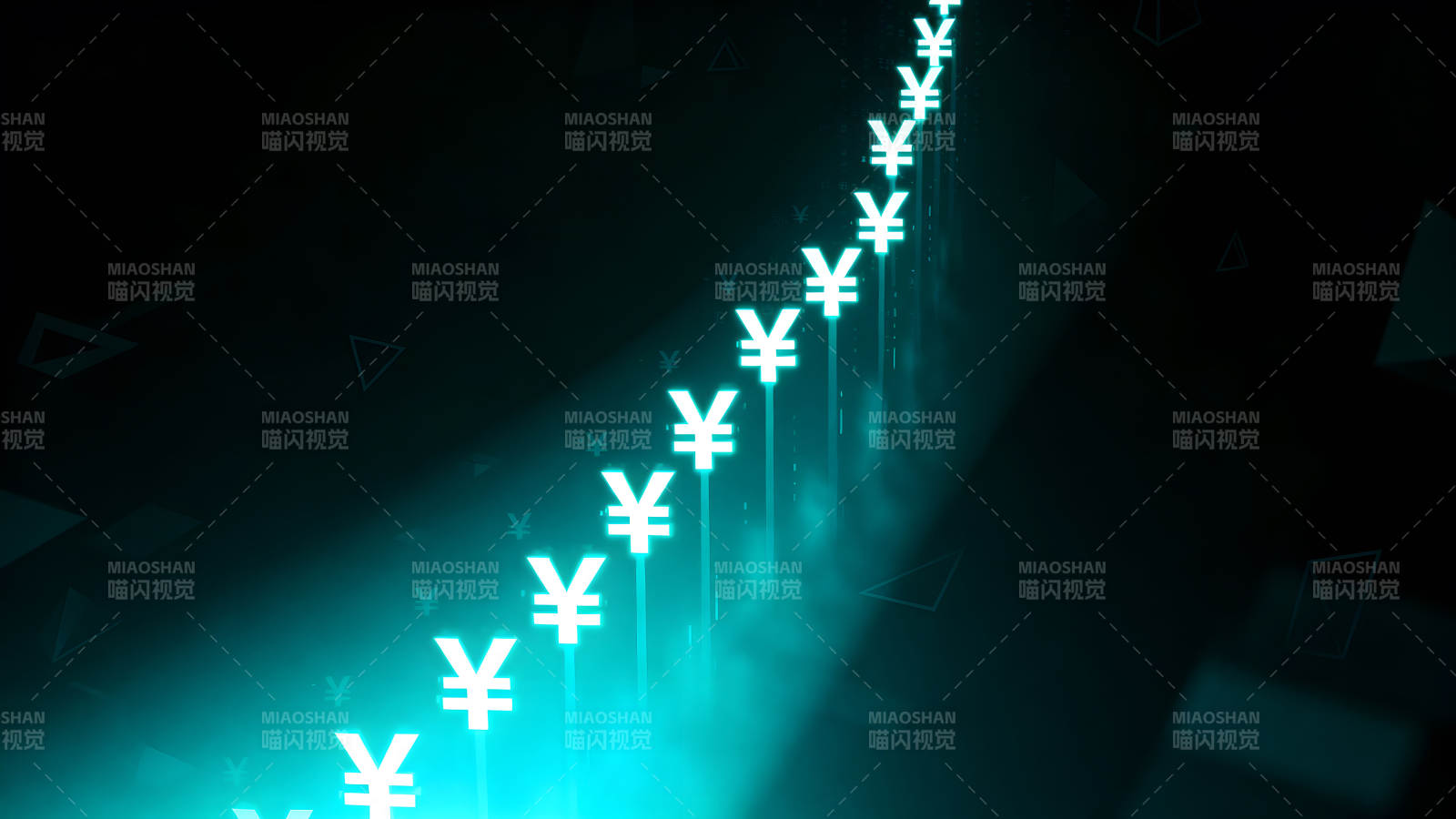 日元符號上升趨勢圖圖片