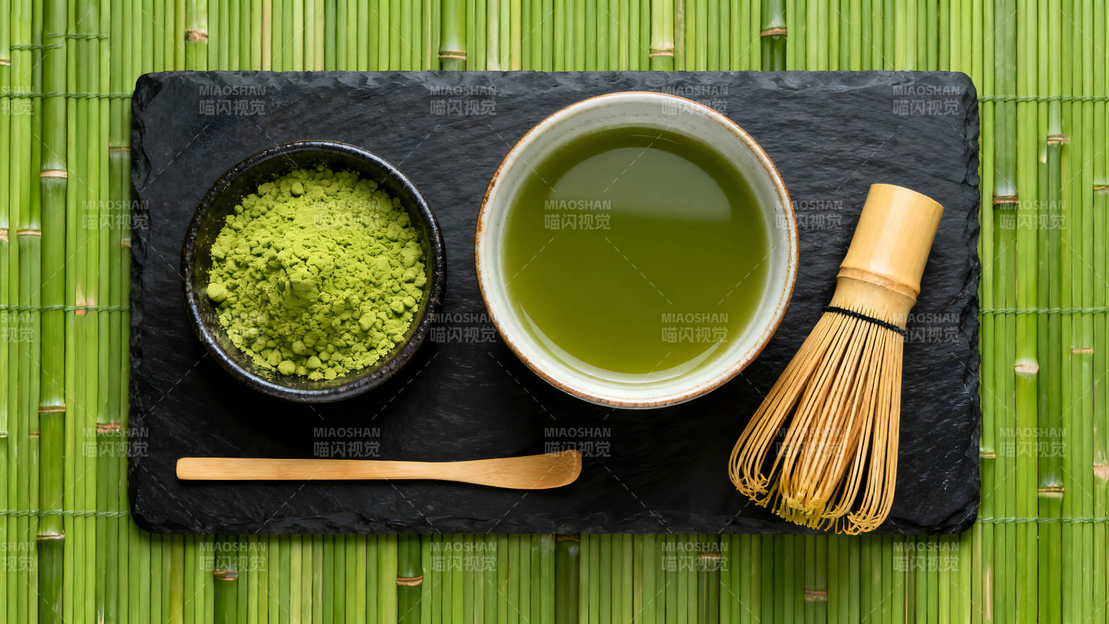 抹茶制作過(guò)程靜謐的東方韻味-圖片