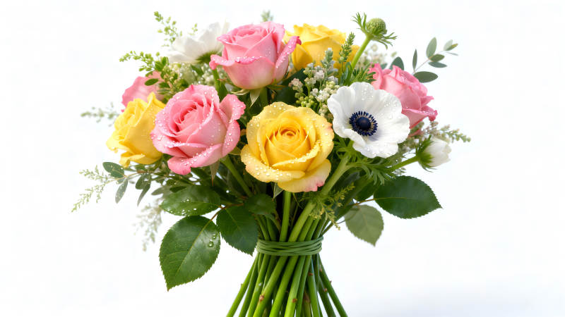 一束嬌艷欲滴的鮮花-圖片