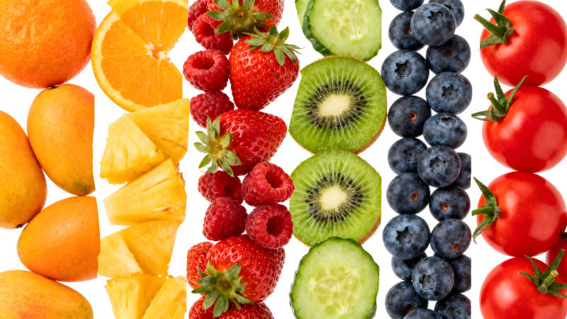 水果蔬菜横向排列-图片