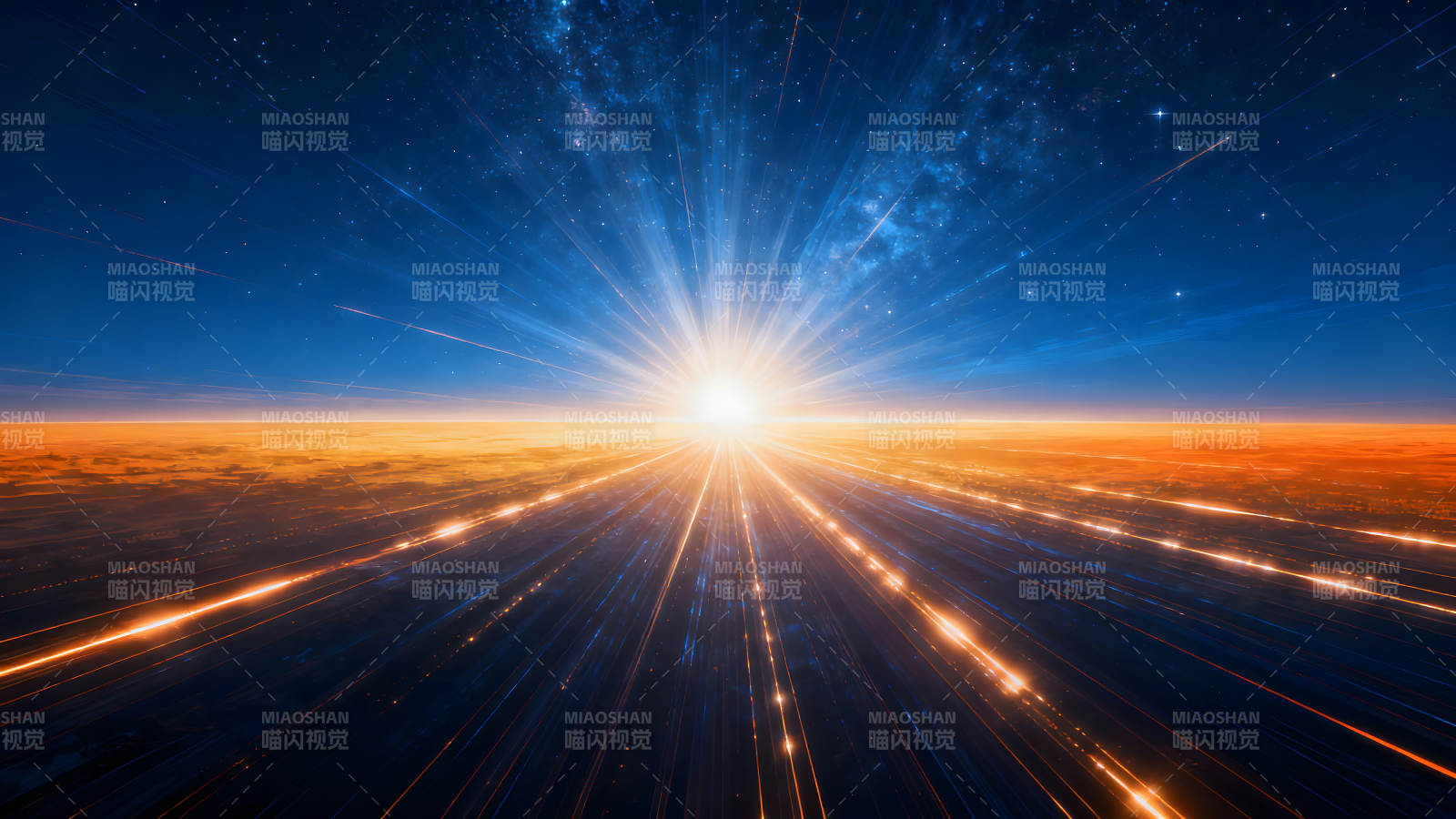 宇宙光芒穿越星空-圖片