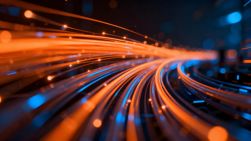 光纖網絡抽象視覺圖像-圖片