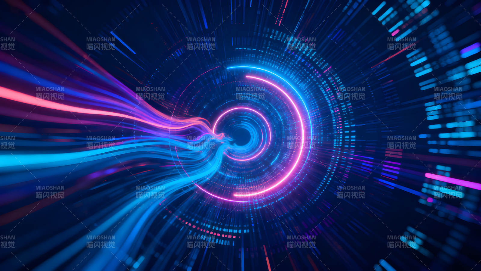 抽象科技感隧道光线穿梭图片