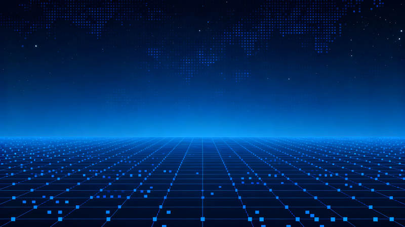藍色科技未來感畫面-圖片