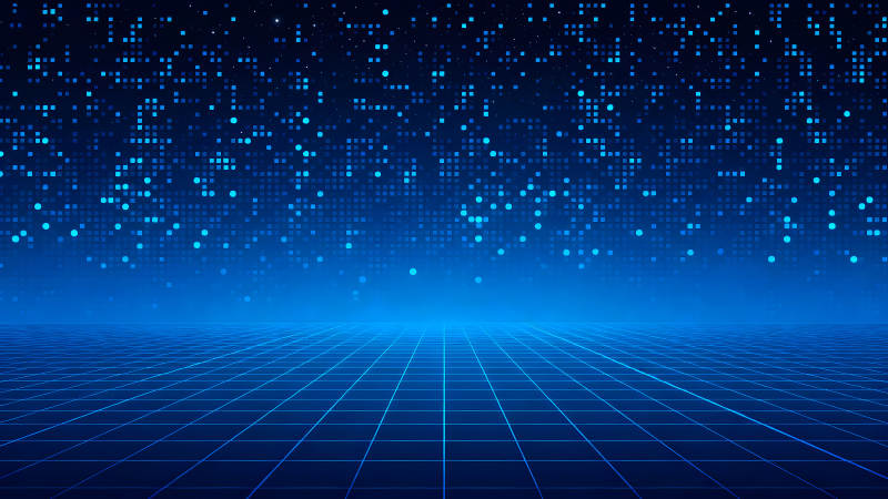 数字蓝光背景下的科技感-图片