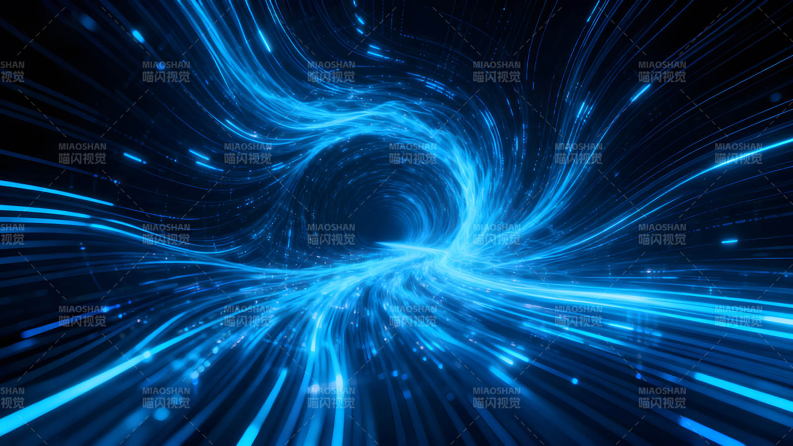 蓝光隧道时空穿越特效-图片