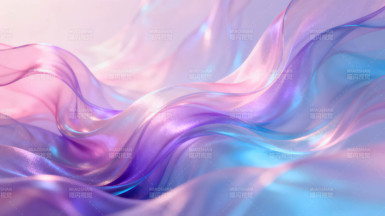 丝绸流动的梦幻场景-图片