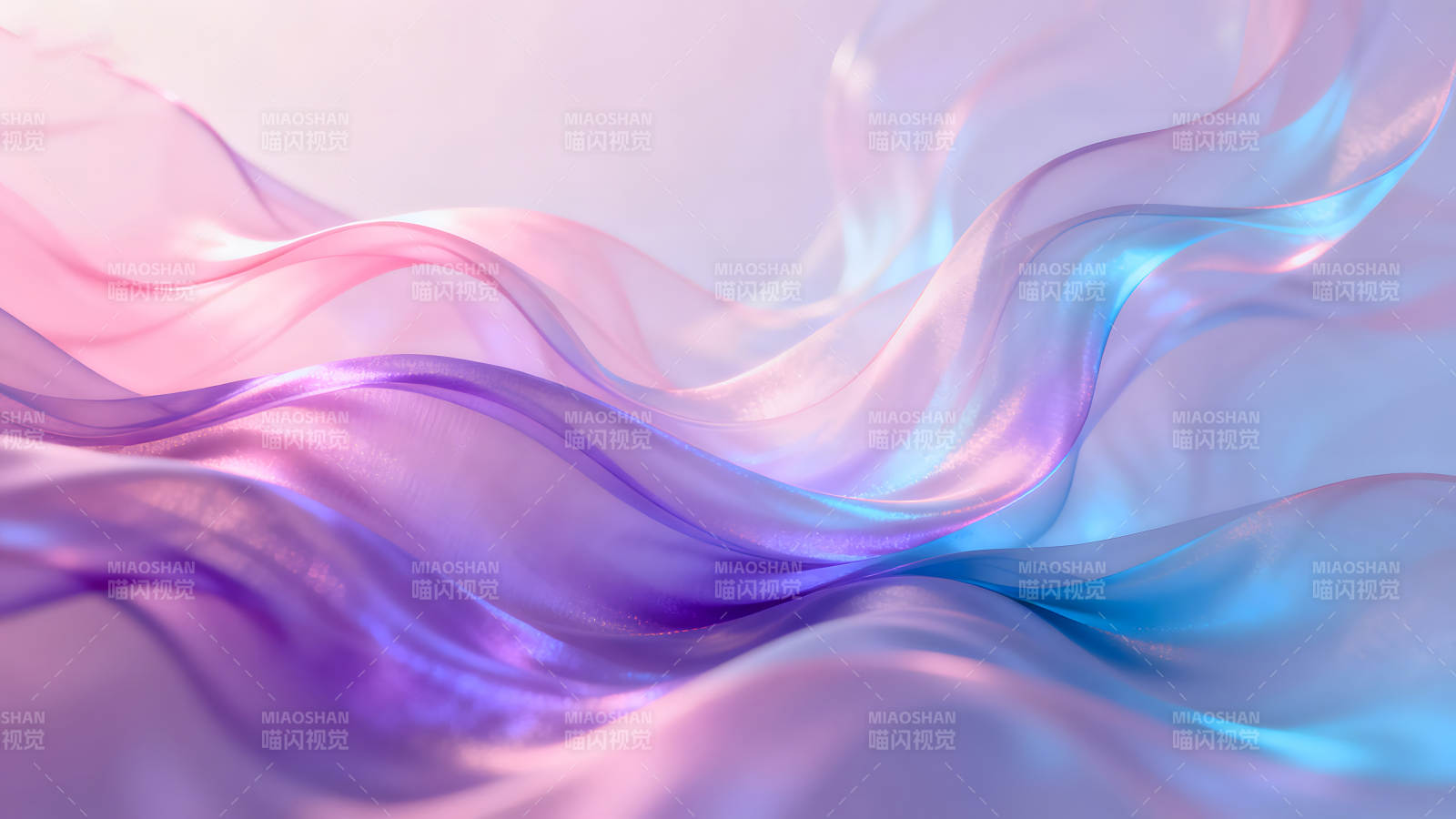 柔美飘逸的丝绸画面-图片