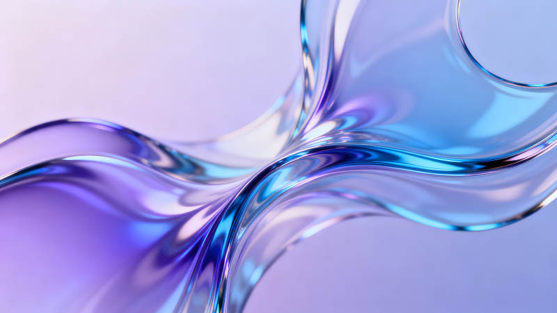 水流的抽象艺术设计色彩变幻-图片