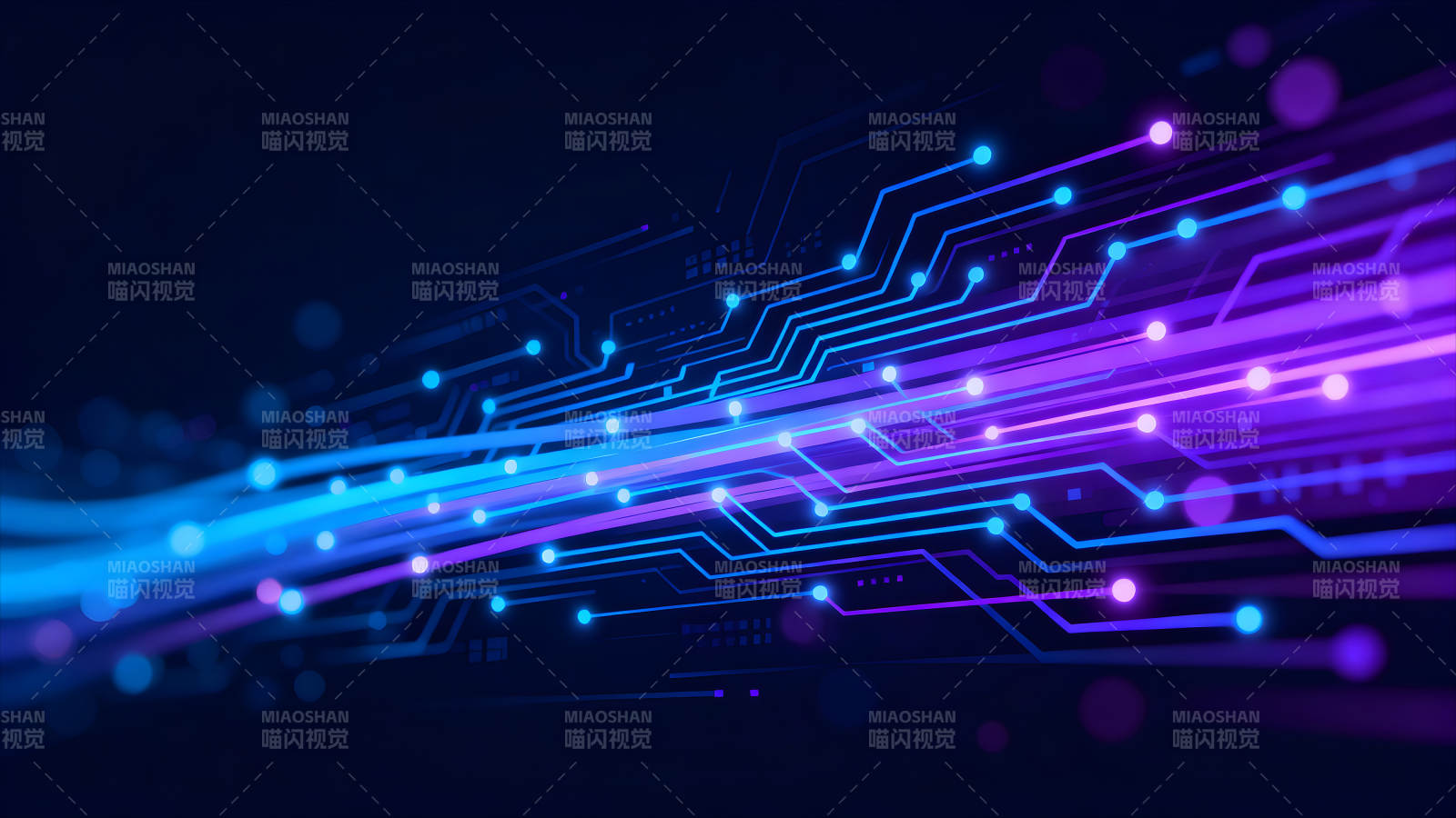 科技感十足的电路板设计图像图片