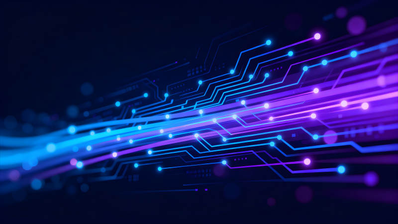 科技感十足的电路板设计图像-图片