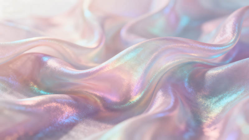 柔和渐变丝绸光影闪烁梦幻般纹理-图片