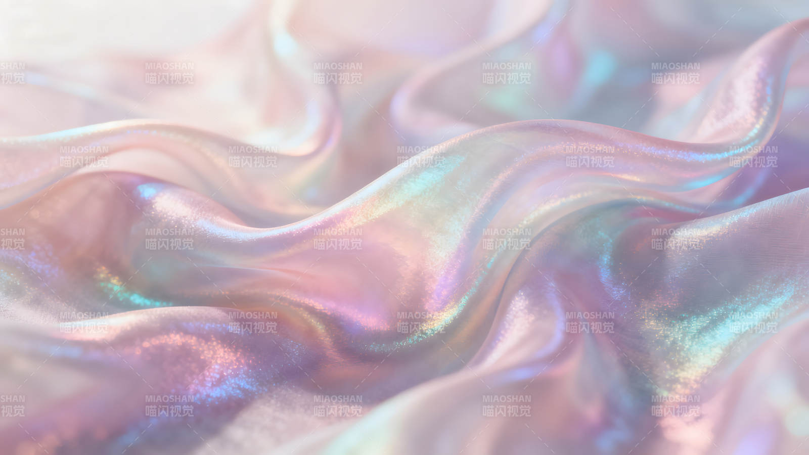 柔和渐变丝绸光影闪烁梦幻般纹理-图片