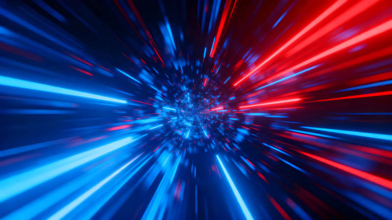 穿越时空的红蓝光线-图片