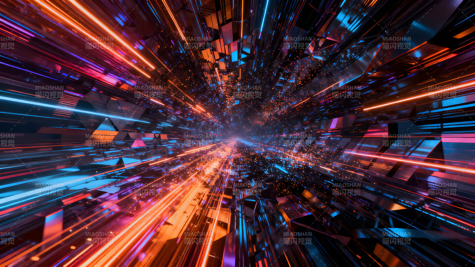 抽象科技空間感光線特效圖片