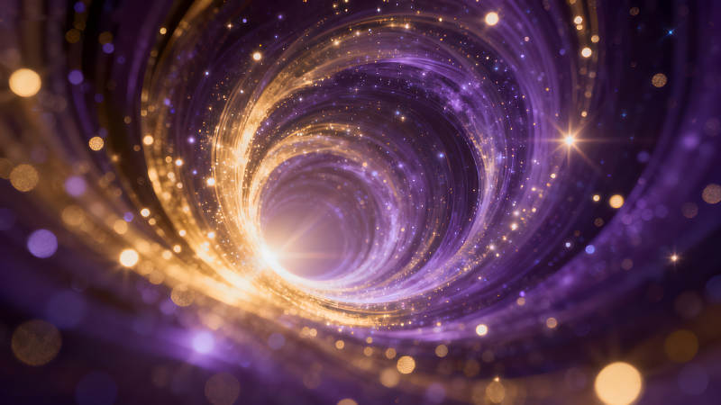 梦幻星空隧道璀璨光芒-图片