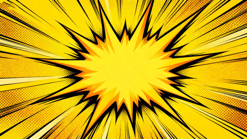 漫画风格爆炸特效图-图片